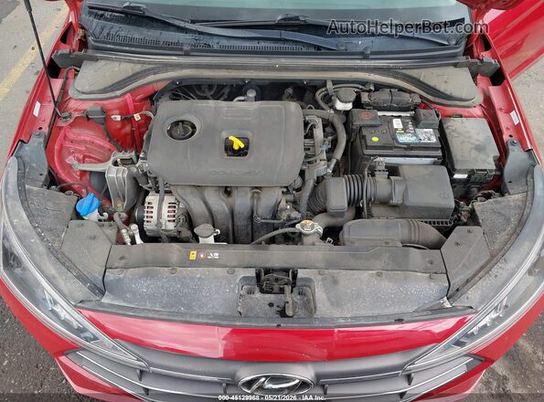KMHD84LF9LU995078 2020 HYUNDAI ELANTRA Red Rear view