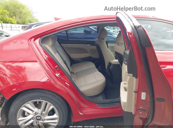 KMHD84LF9LU995078 2020 HYUNDAI ELANTRA Red VIN sticker view