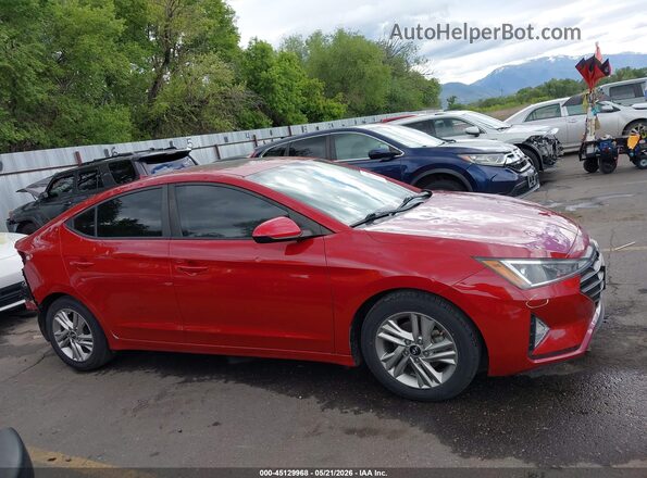 KMHD84LF9LU995078 2020 HYUNDAI ELANTRA Red Rear interior view