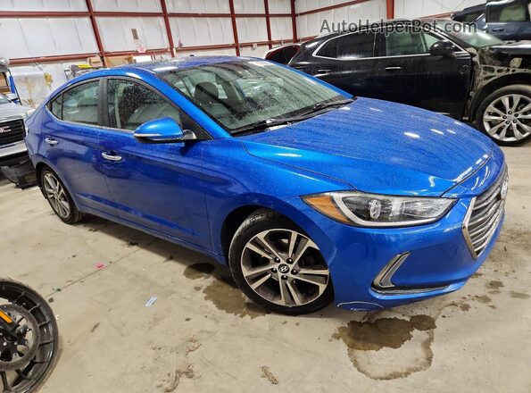 KMHD84LFXHU196661 2017 HYUNDAI ELANTRA Blue 