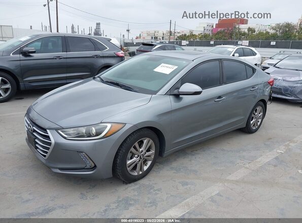 KMHD84LFXJU588089 2018 HYUNDAI ELANTRA Gray Front left