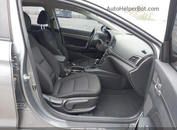 KMHD84LFXJU588089 2018 HYUNDAI ELANTRA Gray Front interior view