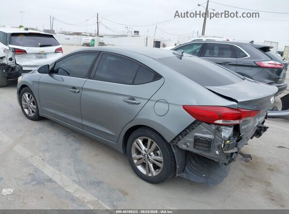 KMHD84LFXJU588089 2018 HYUNDAI ELANTRA Gray Rear left