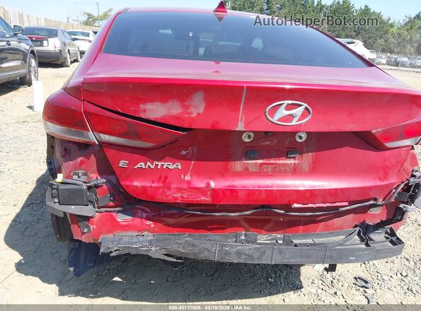 KMHD84LFXJU610267 2018 HYUNDAI ELANTRA Red 