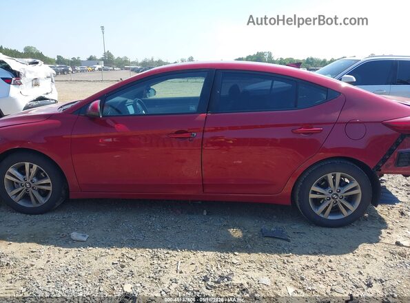 KMHD84LFXJU610267 2018 HYUNDAI ELANTRA Red 