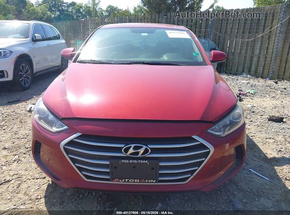 KMHD84LFXJU610267 2018 HYUNDAI ELANTRA Red 