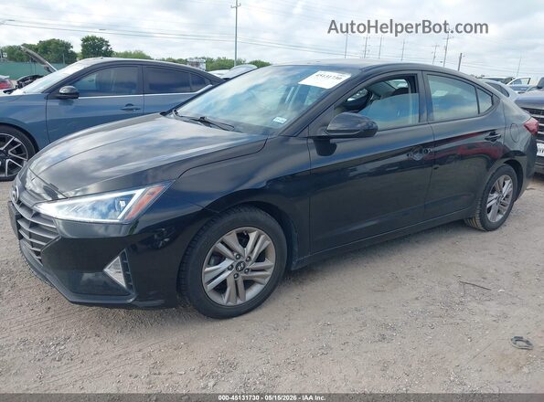 KMHD84LFXKU755939 2019 HYUNDAI ELANTRA Black 