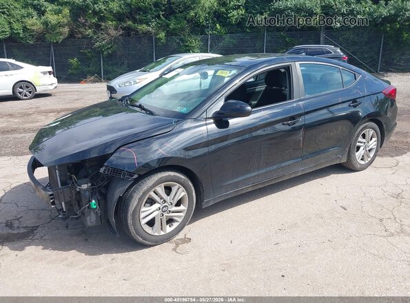 KMHD84LFXKU784910 2019 HYUNDAI ELANTRA Black Przód lewy