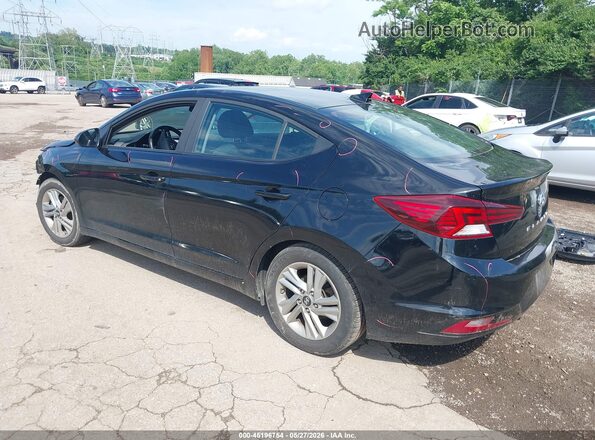 KMHD84LFXKU784910 2019 HYUNDAI ELANTRA Black Tył lewy