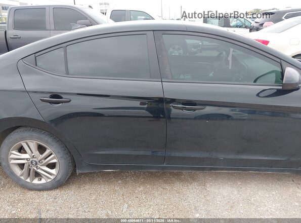 KMHD84LFXKU793462 2019 HYUNDAI ELANTRA Black Widok wnętrza z tyłu