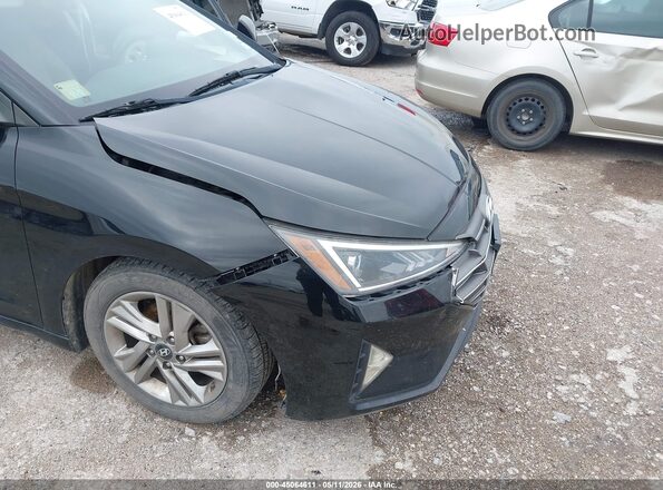 KMHD84LFXKU793462 2019 HYUNDAI ELANTRA Black Widok z przodu