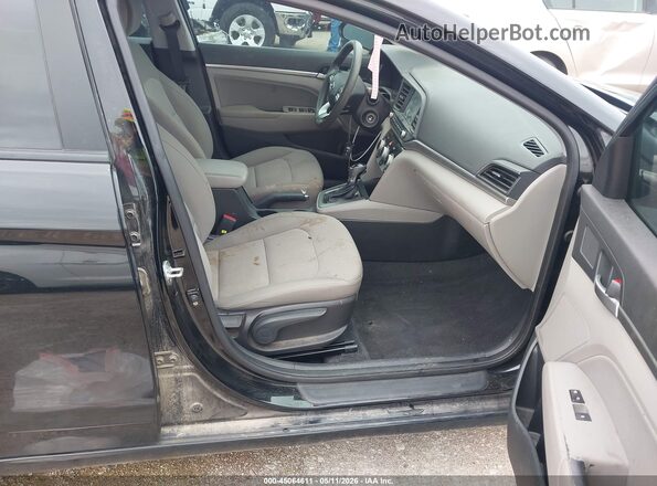 KMHD84LFXKU793462 2019 HYUNDAI ELANTRA Black Widok wnętrza z przodu