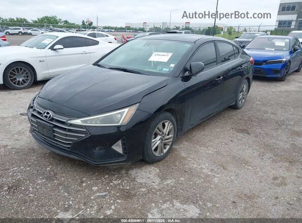 KMHD84LFXKU793462 2019 HYUNDAI ELANTRA Black Przód lewy