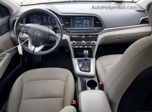 KMHD84LFXKU812270 2019 HYUNDAI ELANTRA Charcoal 