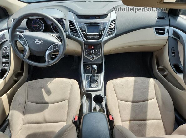 KMHDH4AE0GU490143 2016 HYUNDAI ELANTRA Blue 