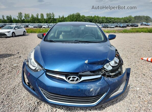 KMHDH4AE0GU490143 2016 HYUNDAI ELANTRA Blue 