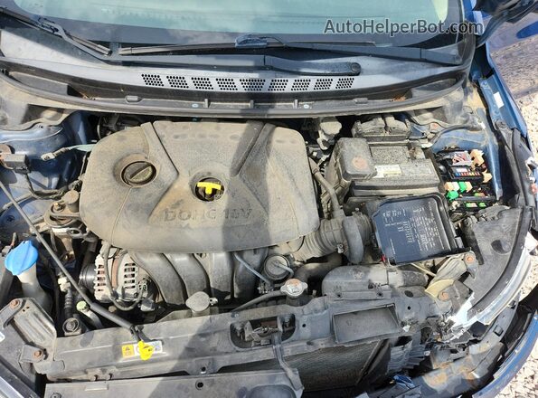 KMHDH4AE0GU490143 2016 HYUNDAI ELANTRA Blue 