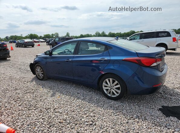 KMHDH4AE0GU490143 2016 HYUNDAI ELANTRA Blue 