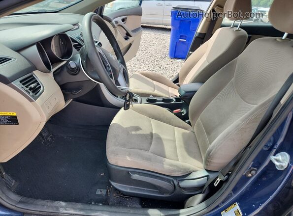 KMHDH4AE0GU490143 2016 HYUNDAI ELANTRA Blue 