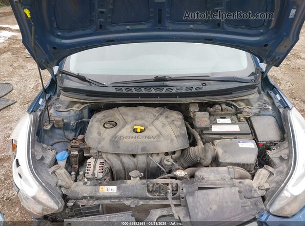 KMHDH4AE0GU503618 2016 HYUNDAI ELANTRA Blue Widok z tyłu