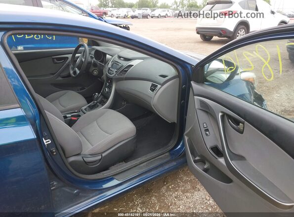 KMHDH4AE0GU503618 2016 HYUNDAI ELANTRA Blue Widok wnętrza z przodu