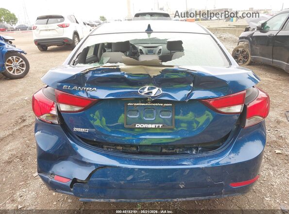 KMHDH4AE0GU503618 2016 HYUNDAI ELANTRA Blue 