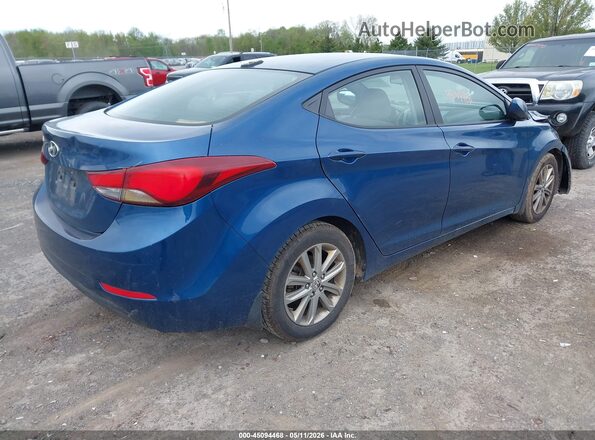 KMHDH4AE0GU586774 2016 HYUNDAI ELANTRA Blue Trasero derecho