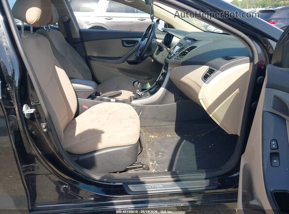 KMHDH4AE0GU601791 2016 HYUNDAI ELANTRA Black 
