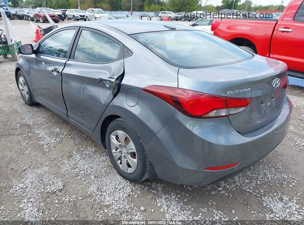 KMHDH4AE0GU652367 2016 HYUNDAI ELANTRA Gray უკანა მარცხენა