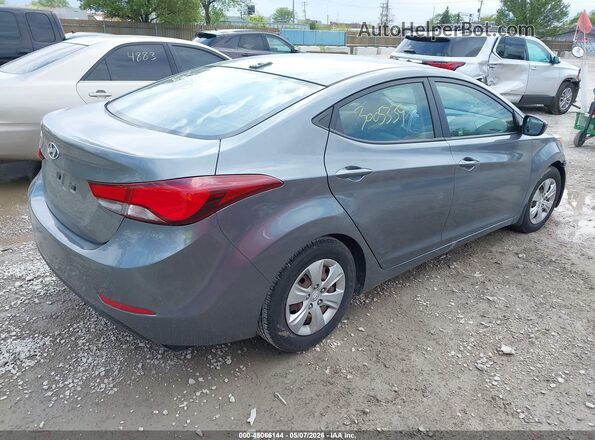 KMHDH4AE0GU652367 2016 HYUNDAI ELANTRA Gray უკანა მარჯვენა