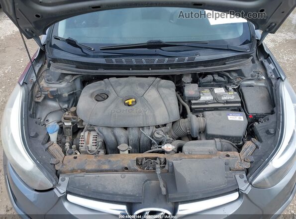 KMHDH4AE0GU652367 2016 HYUNDAI ELANTRA Gray უკანა ხედი