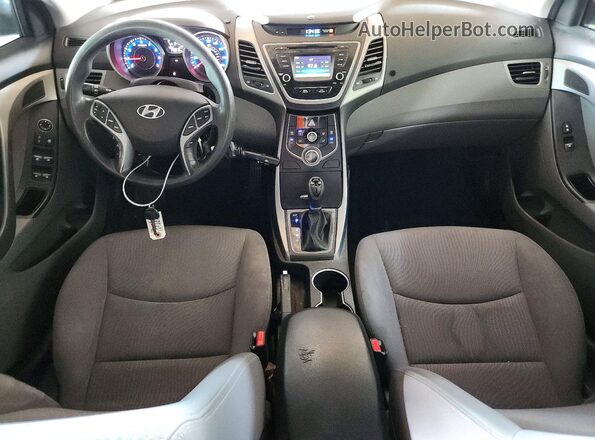 KMHDH4AE4GU569864 2016 HYUNDAI ELANTRA Blue Dashboard view