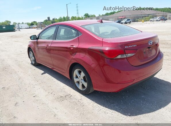 KMHDH4AE6GU600905 2016 HYUNDAI ELANTRA Красный Задняя левая четверть