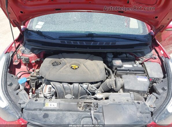 KMHDH4AE6GU600905 2016 HYUNDAI ELANTRA Красный Вид сзади