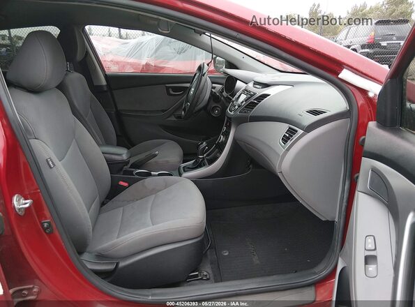 KMHDH4AE6GU601410 2016 HYUNDAI ELANTRA Burgundy Front interior view