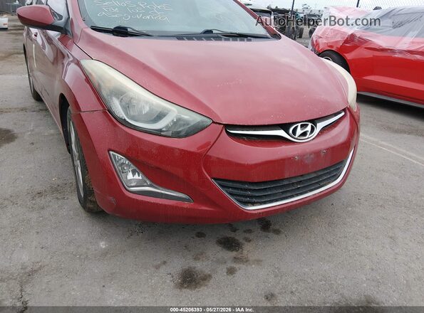 KMHDH4AE6GU601410 2016 HYUNDAI ELANTRA Burgundy Front view