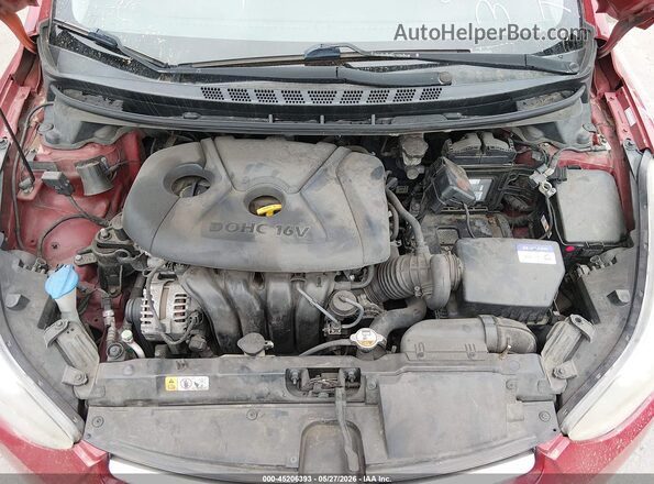 KMHDH4AE6GU601410 2016 HYUNDAI ELANTRA Burgundy Rear view