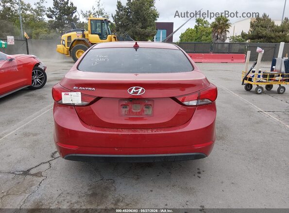 KMHDH4AE6GU601410 2016 HYUNDAI ELANTRA Burgundy 
