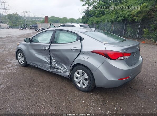 KMHDH4AE7GU543730 2016 HYUNDAI ELANTRA Gray Trasero izquierdo