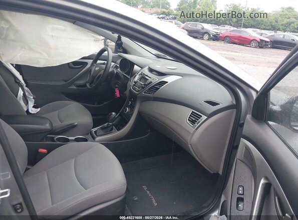 KMHDH4AE7GU543730 2016 HYUNDAI ELANTRA Gray Vista interior delantera