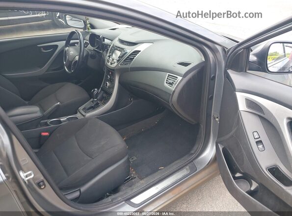 KMHDH4AE7GU603909 2016 HYUNDAI ELANTRA Gray Front interior view