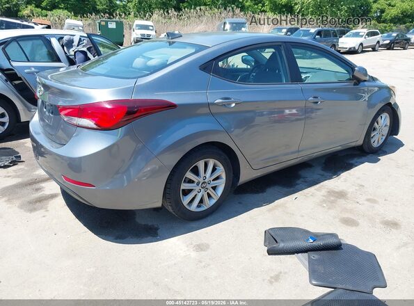 KMHDH4AE8GU623571 2016 HYUNDAI ELANTRA Gray 