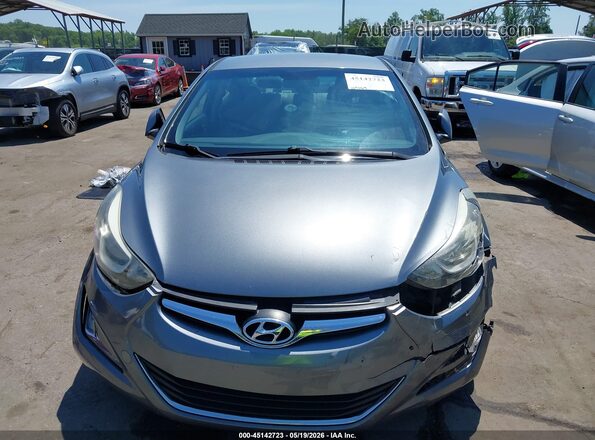 KMHDH4AE8GU623571 2016 HYUNDAI ELANTRA Gray 