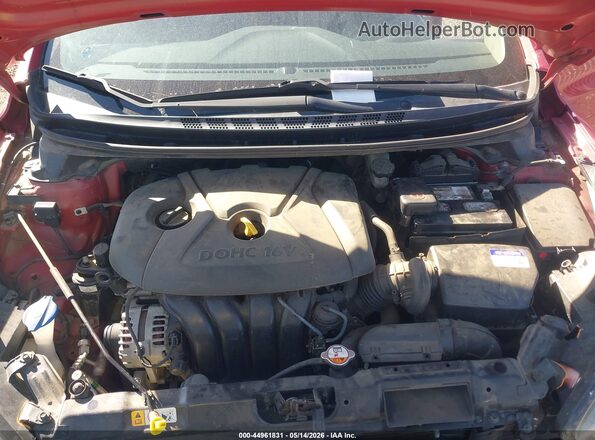 KMHDH4AE9GU482929 2016 HYUNDAI ELANTRA Red Вид ззаду