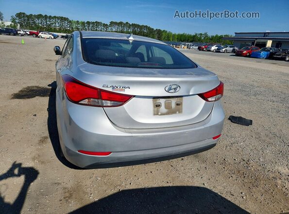 KMHDH4AE9GU484714 2016 HYUNDAI ELANTRA Silver Widok z tyłu