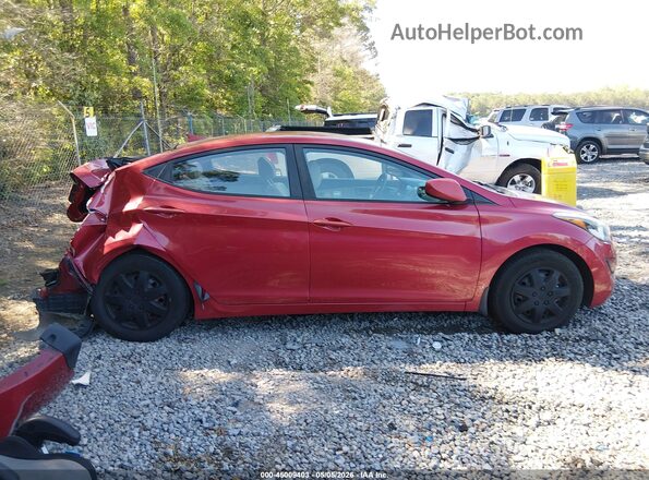 KMHDH4AE9GU524905 2016 HYUNDAI ELANTRA Red 