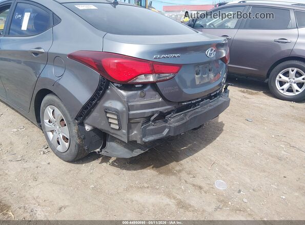 KMHDH4AE9GU582593 2016 HYUNDAI ELANTRA Light Blue Вид задней части салона