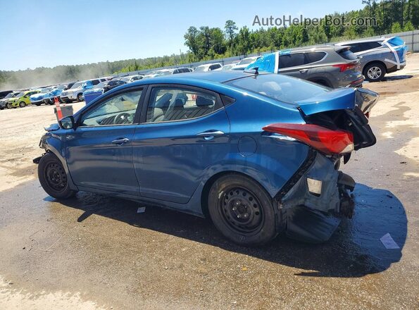 KMHDH4AE9GU619741 2016 HYUNDAI ELANTRA Blue 