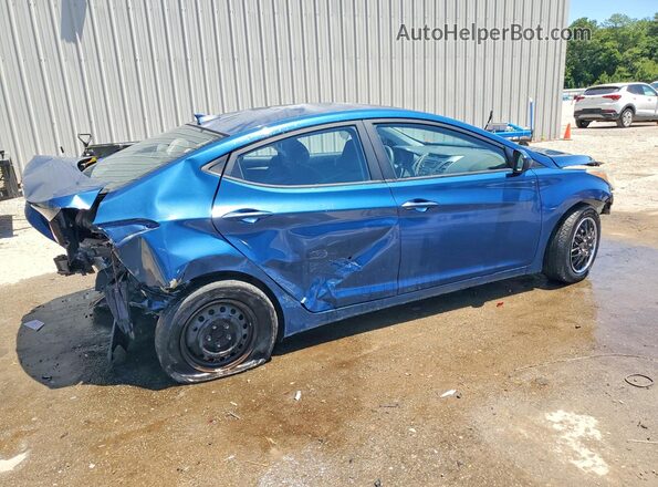 KMHDH4AE9GU619741 2016 HYUNDAI ELANTRA Blue 