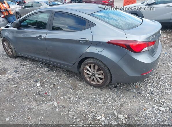 KMHDH4AE9GU623711 2016 HYUNDAI ELANTRA Gray Trasero izquierdo